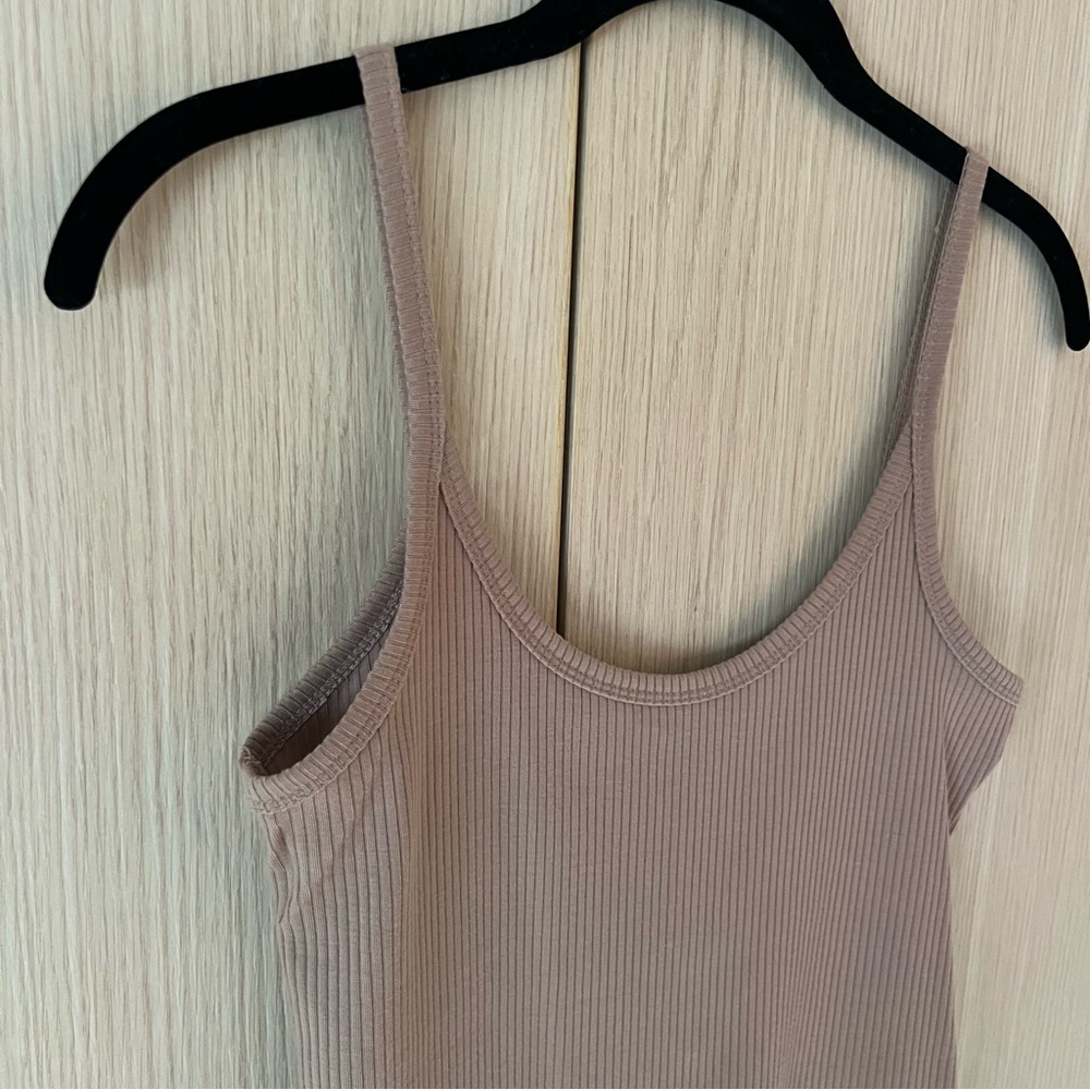 Reformation Brown Ribbed Bodysuit - Picture 3 of 6